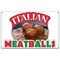 Signmission Italian Meatballs Banner Heavy Duty 13 Oz Vinyl with Grommets B-60 Italian Meatballs - alternate 1